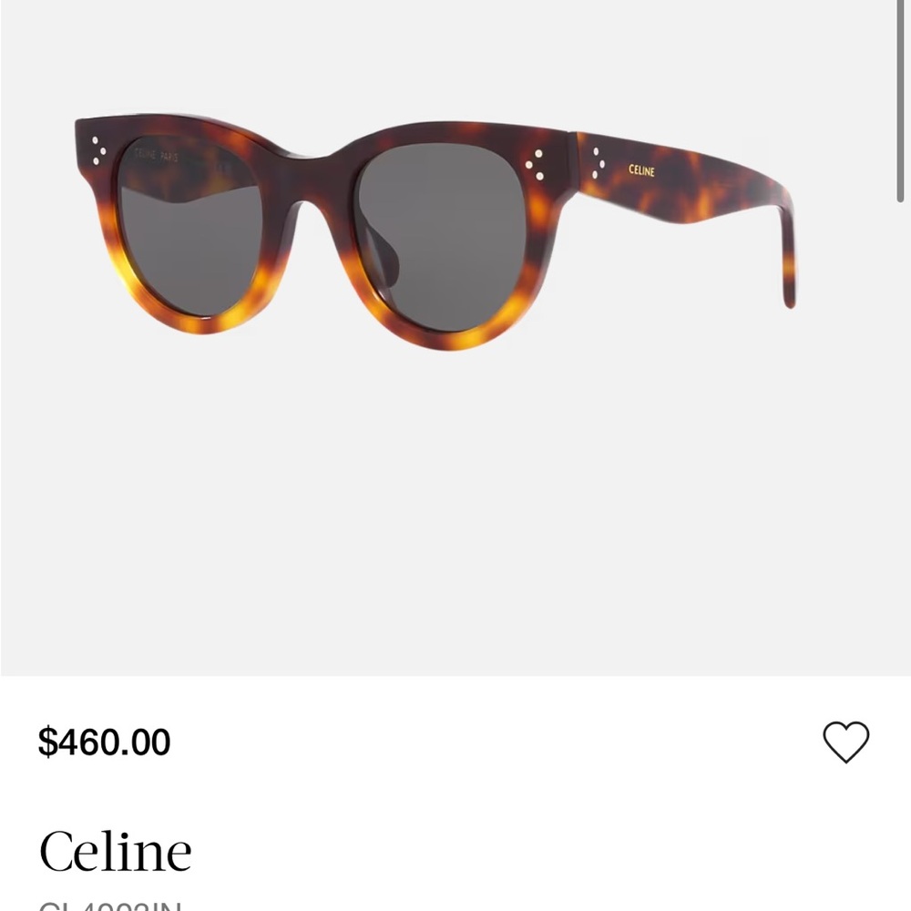Celine Tortoise Shell Sunglasses E - image 2